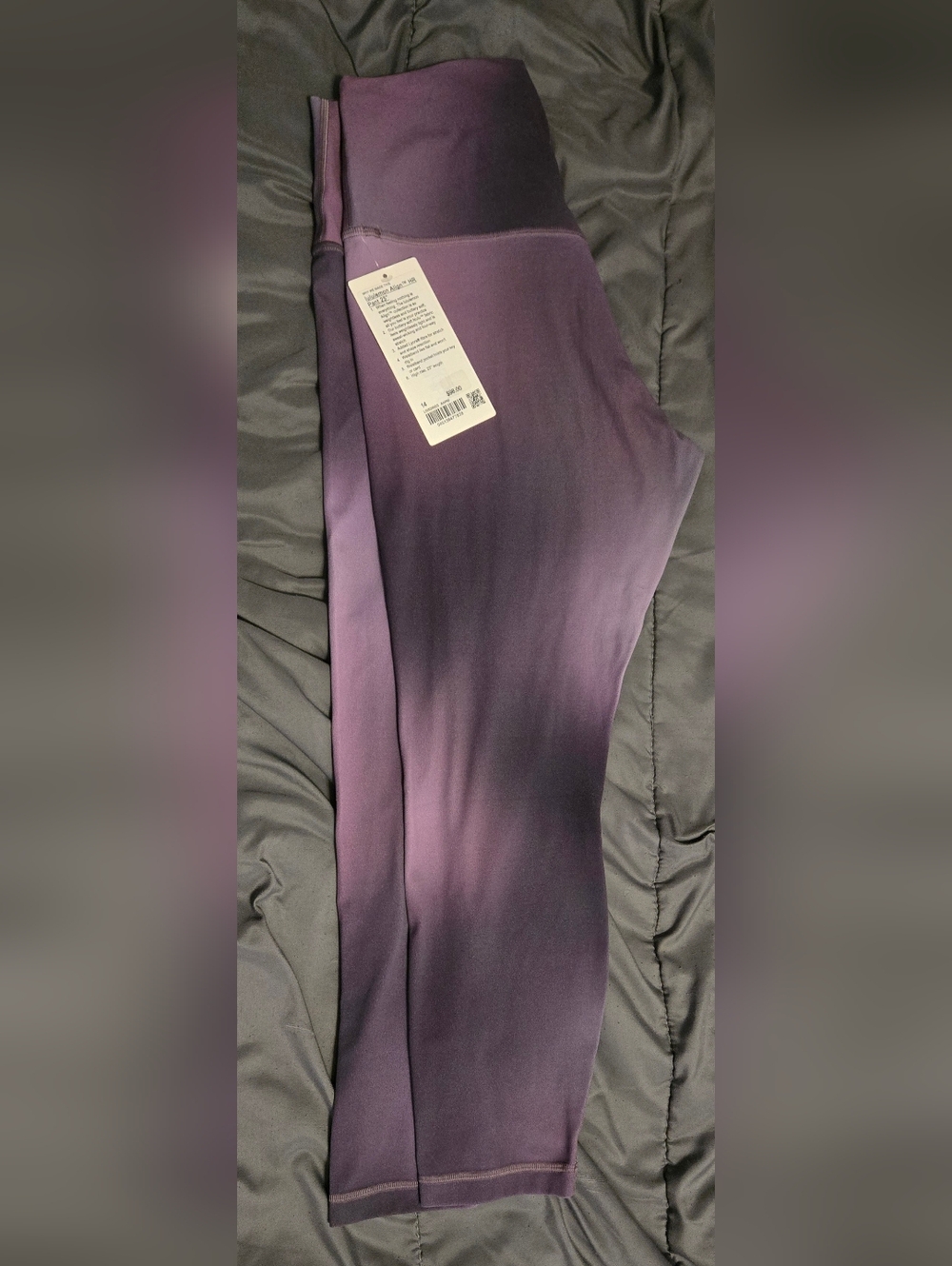 NEW WITH TAGS LULULEMON Purple Ombre High-Waist Leggings